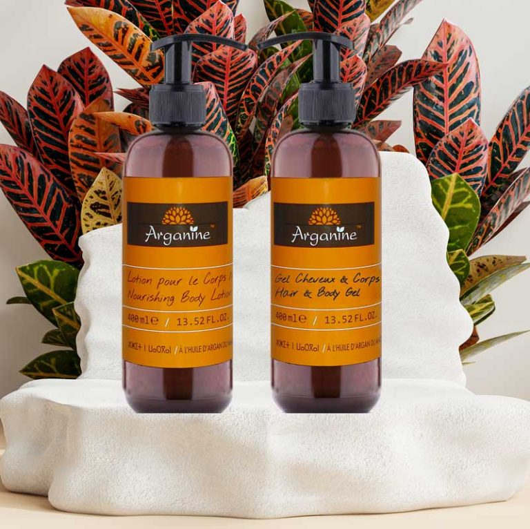 Lot de Produits Arganine Sans colorants et Sans Parabènes.